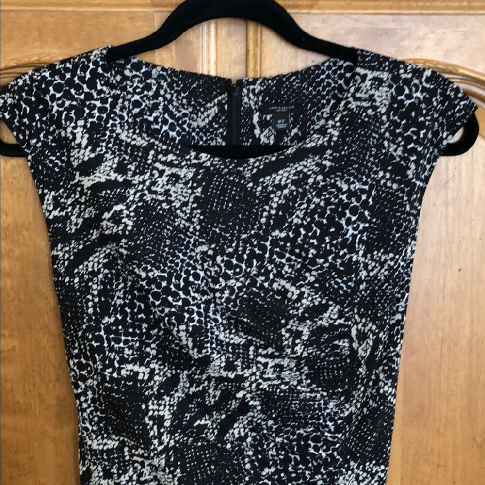 Ann Taylor Snake Print Sheath Dress, Sz 8T - Picture 3 of 8